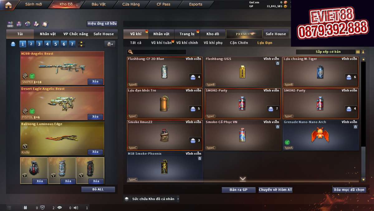 shop acc cf uy tin gia re